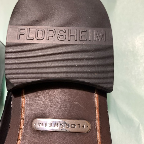 FLORSHEIM Slip on Black Shoes for Men Sz 7.5 - Picture 6 of 10
